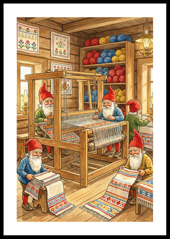 Plakat Textile Christmas Tales