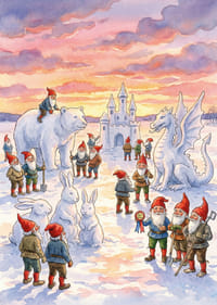 Tomtar och snödjur i ett vintrigt sagoland-3