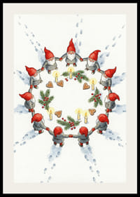 Elves in a magical circle of warmth and light-2