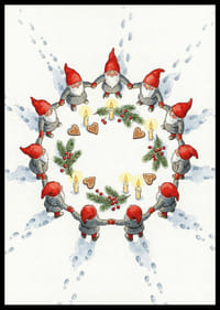 Elfen in een magische cirkel van warmte en licht-2