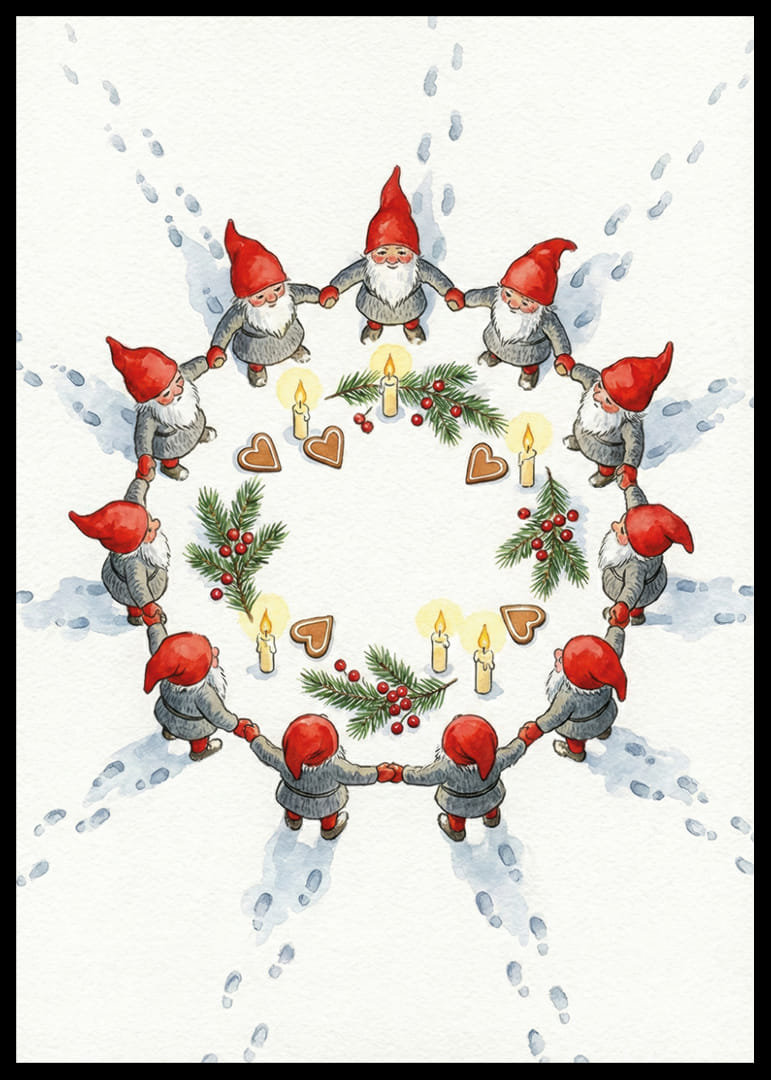 Elfen in een magische cirkel van warmte en licht-12