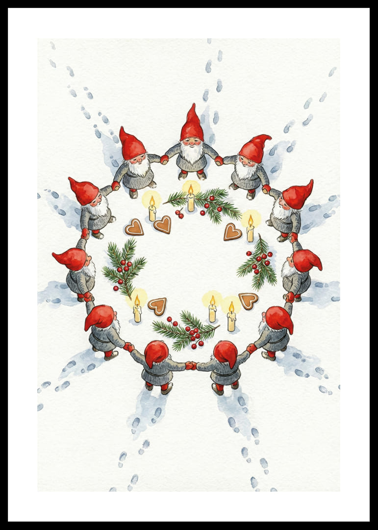 Elfen in een magische cirkel van warmte en licht-12