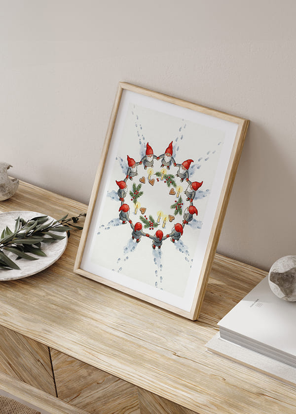 Poster Gnome Circle Festivity crossfade