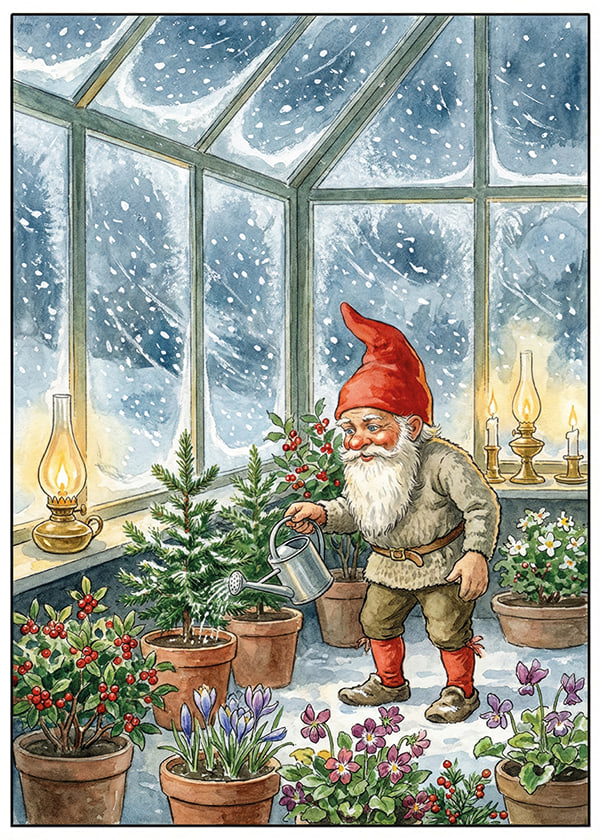 Juliste Gnomes Secret Garden