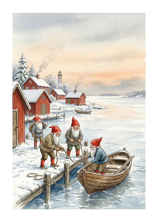 Juliste Frosty Dockside Delights