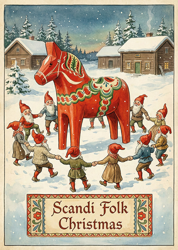Juliste Scandinavian Holiday Spirit