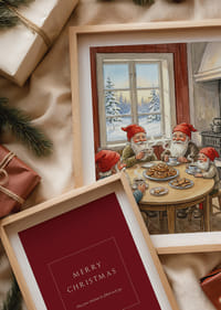 Felrode en gezellige koffie met elfjes in een winterhut-4