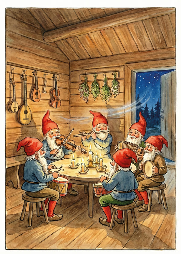 Poster Nordic Night Melody