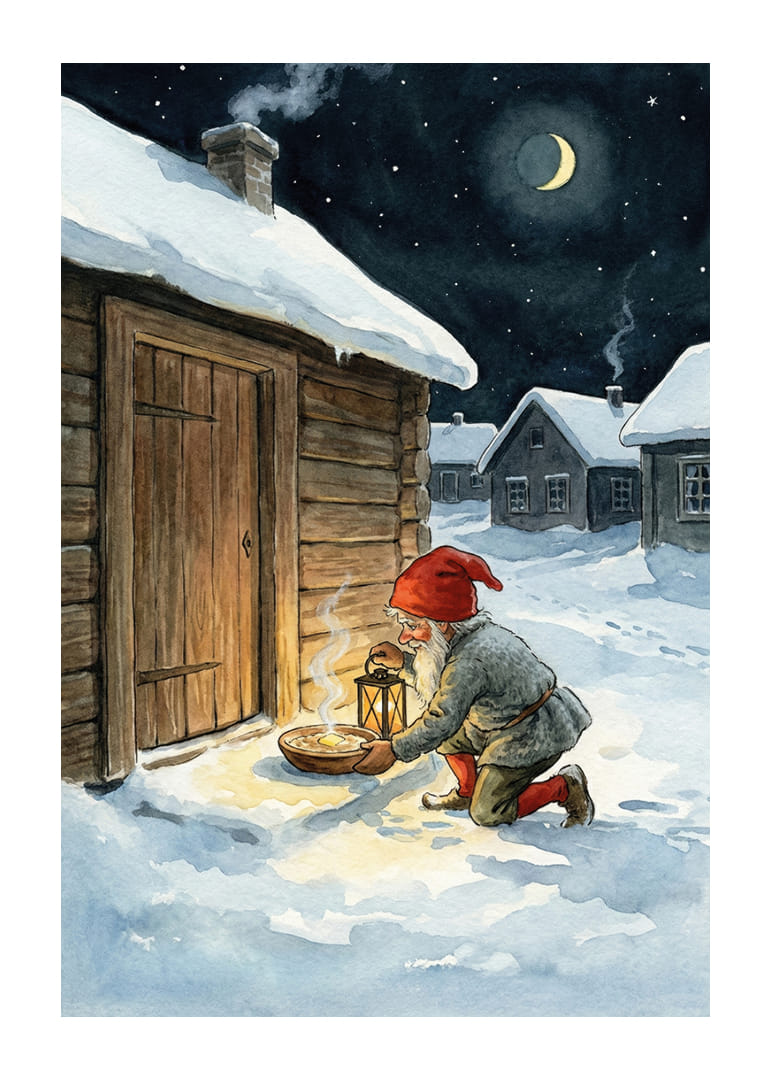 De Kerstman laat eten achter onder een sterrennacht-12