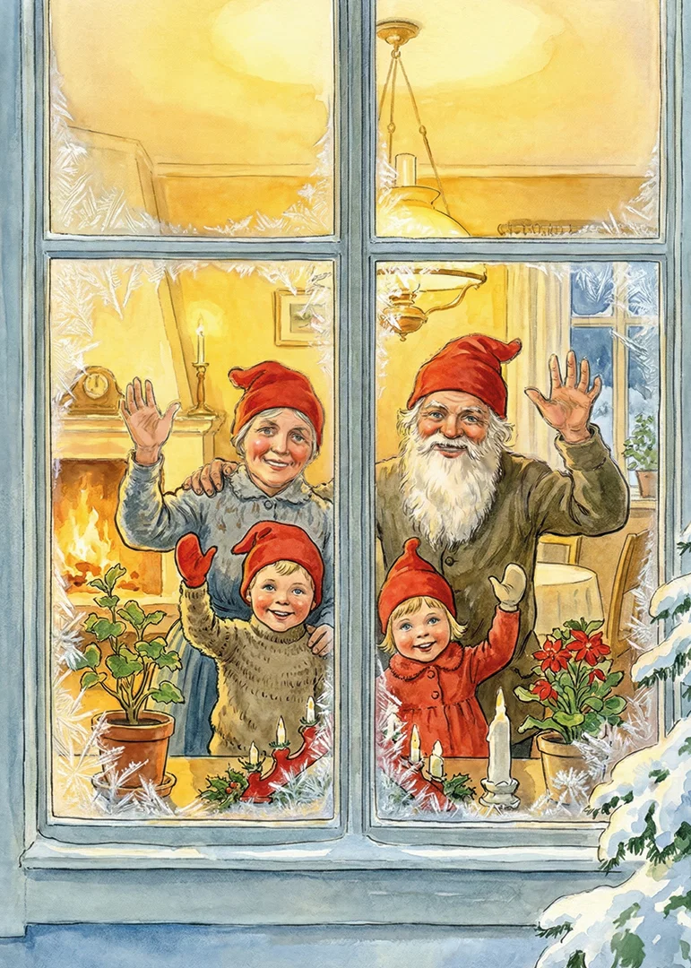 Glädje strålar från julfirandet i vintermörkret-12