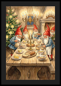 Elves around the table spread Christmas spirit-4