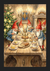 Nisse rundt bordet sprer julestemning-5