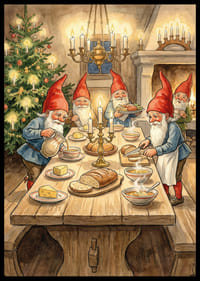 Elfen rond de tafel verspreiden de kerstsfeer-2