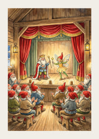 Spectacle théâtral magique pour elfes dans une idylle hivernale-3