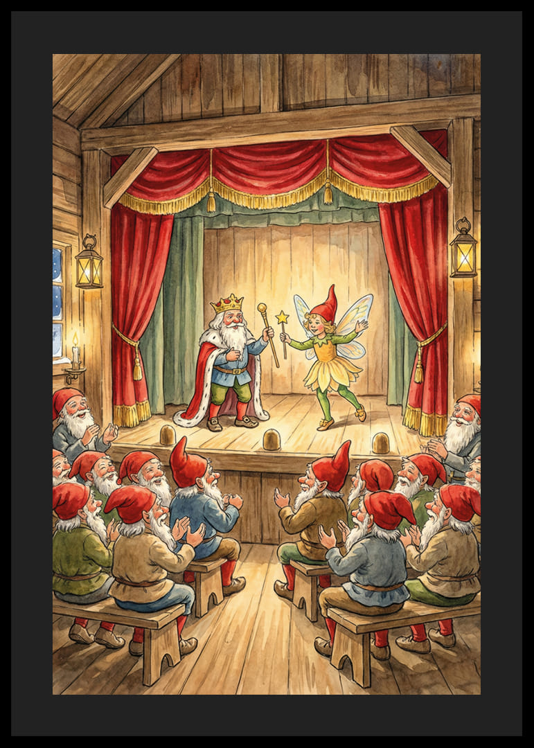 Spectacle théâtral magique pour elfes dans une idylle hivernale-12