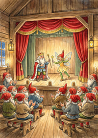 Magisk teaterföreställning för tomtar i vinteridyll-3