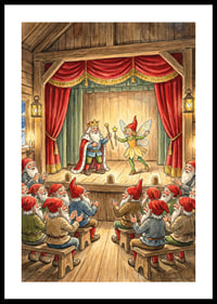 Maģiska teātra izrāde elfiem ziemas idillē-0