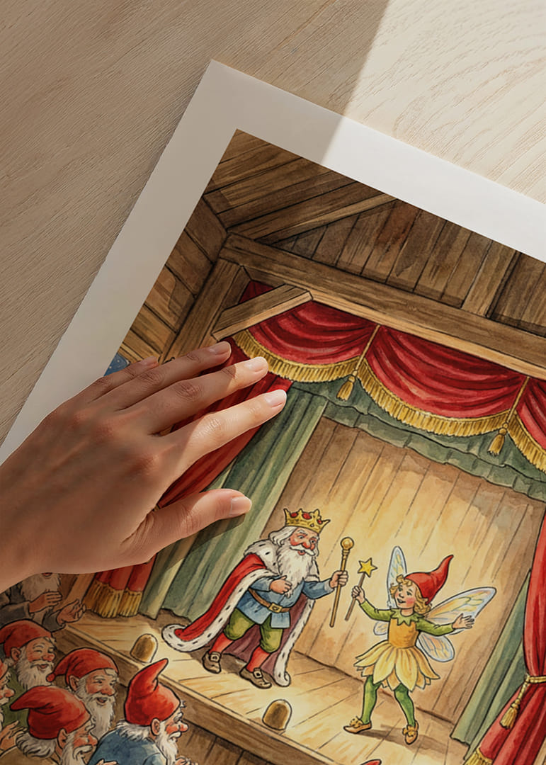 Magisk teaterföreställning för tomtar i vinteridyll-12