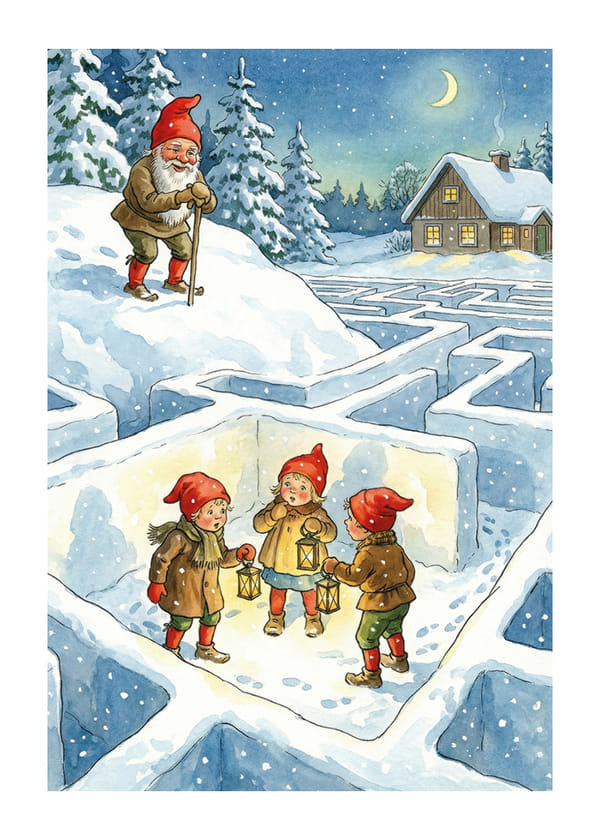 Poster Glistening Snow Paths