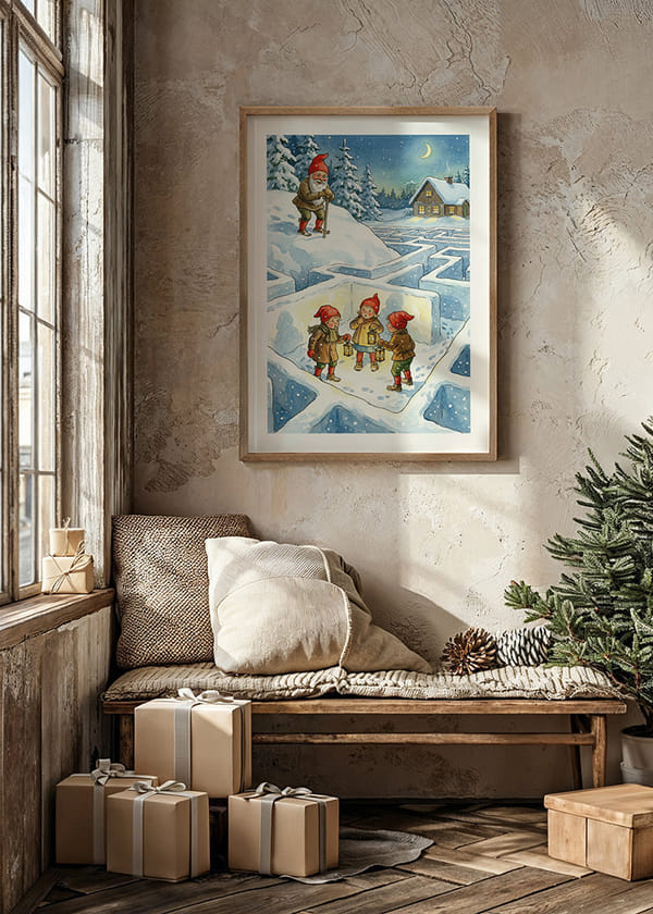 Poster Glistening Snow Paths crossfade