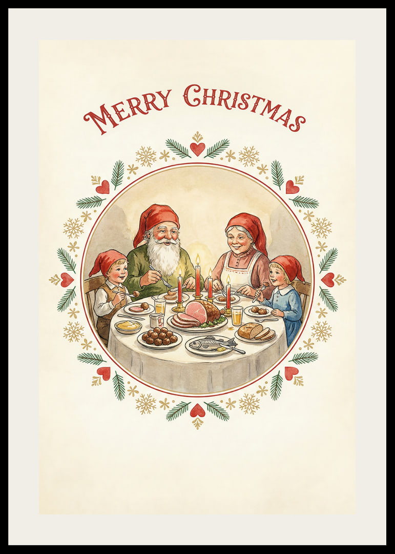 A cozy Christmas dinner surrounded by family and laughter-12