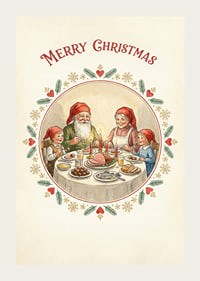 A cozy Christmas dinner surrounded by family and laughter-3