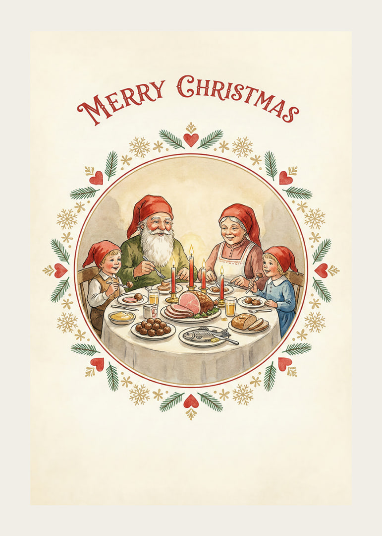 A cozy Christmas dinner surrounded by family and laughter-12