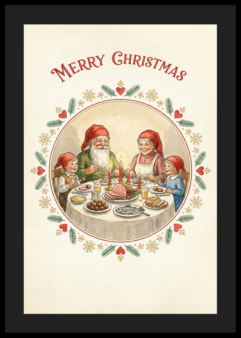 A cozy Christmas dinner surrounded by family and laughter-12