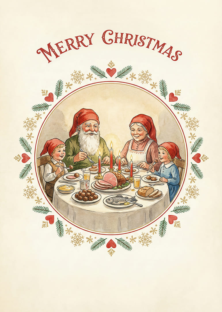 En mysig julmiddag omgiven av familj och skratt-12