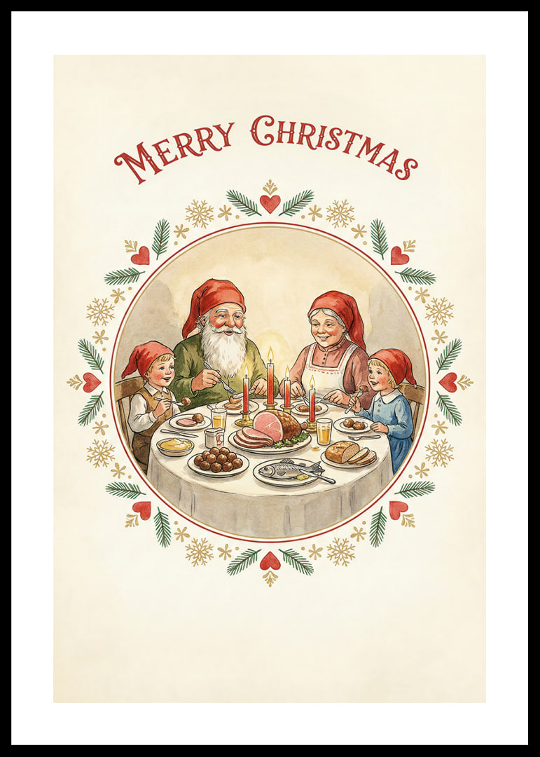 A cozy Christmas dinner surrounded by family and laughter-12