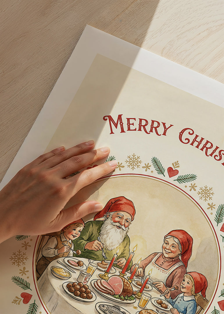 A cozy Christmas dinner surrounded by family and laughter-12