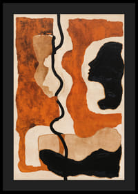 Betoverende aardtinten die schaduwen en vormen met elkaar verweven.-4