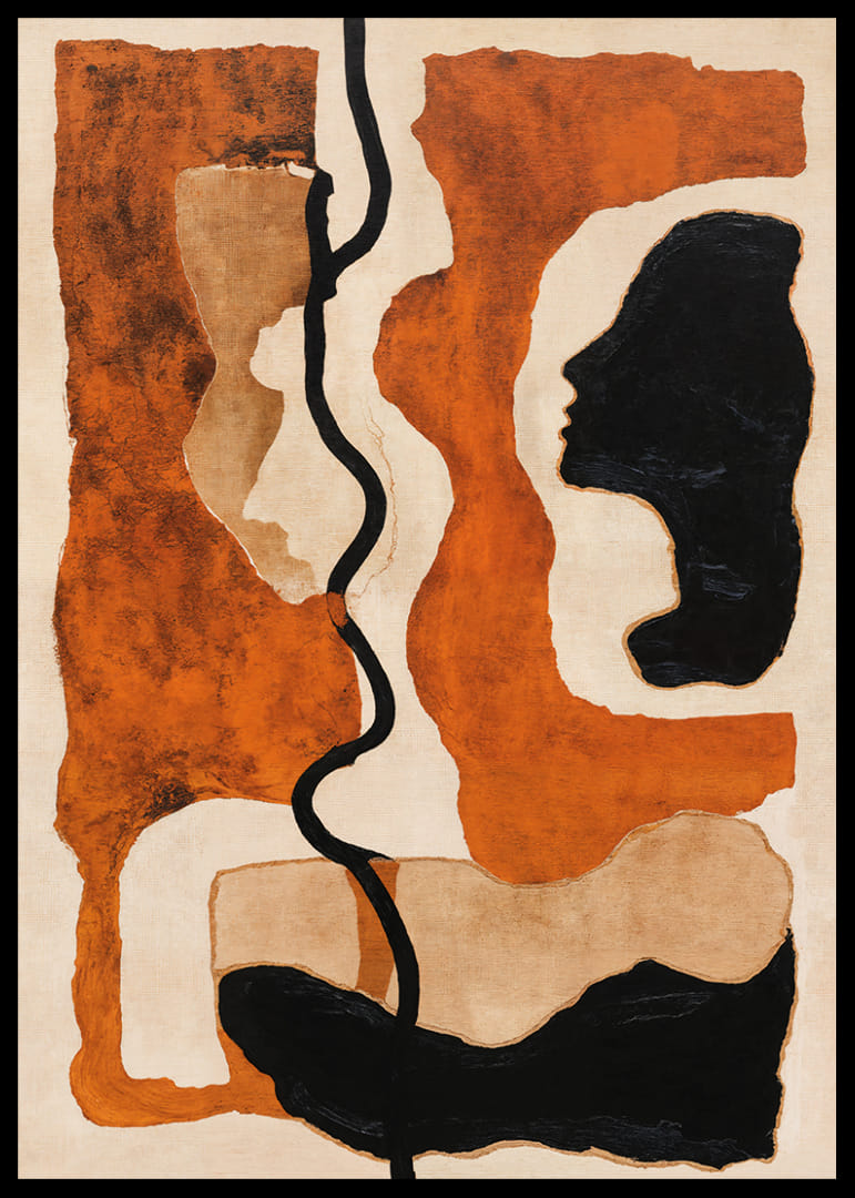 Captivating earth tones that intertwine shadows and shapes.-12