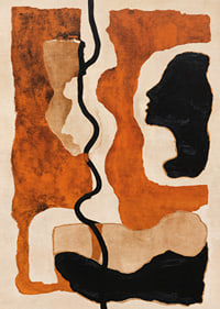 Captivating earth tones that intertwine shadows and shapes.-7