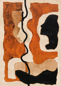 Captivating earth tones that intertwine shadows and shapes.-3