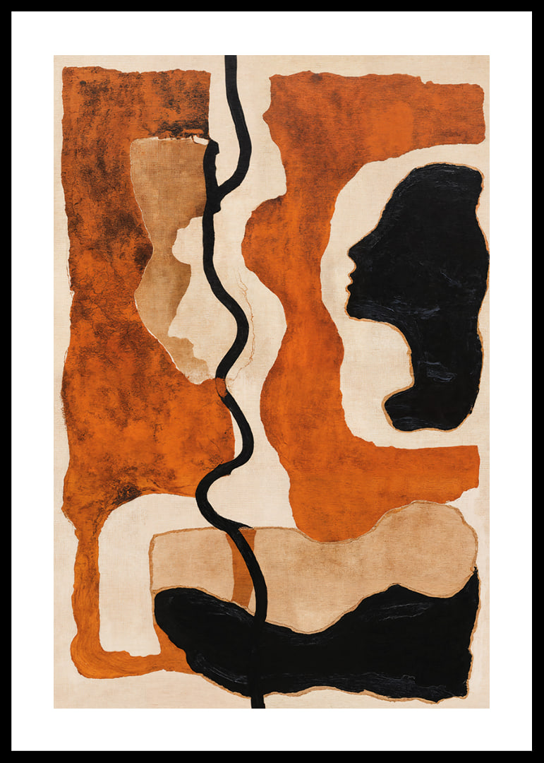 Captivating earth tones that intertwine shadows and shapes.-12