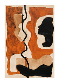 Captivating earth tones that intertwine shadows and shapes.-1