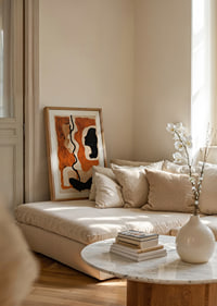 Captivating earth tones that intertwine shadows and shapes.-8
