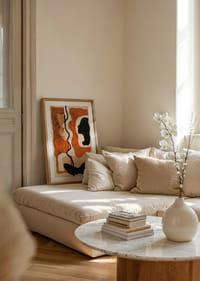 Captivating earth tones that intertwine shadows and shapes.-4