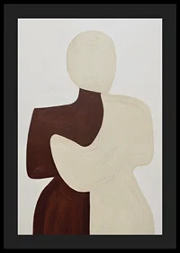 Two silhouettes in a harmonious embrace.-4