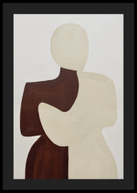 To silhuetter i en harmonisk omfavnelse.-4