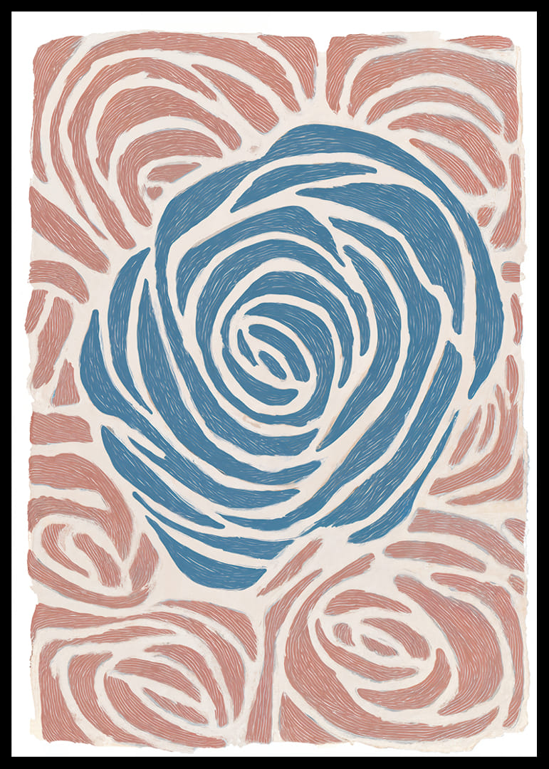 Víriaca symfónia modrých a ružových farieb, ktoré vytvárajú harmóniu.-12