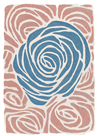 A swirling symphony of blue and pink colors that create harmony.-1