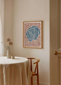 A swirling symphony of blue and pink colors that create harmony.-2