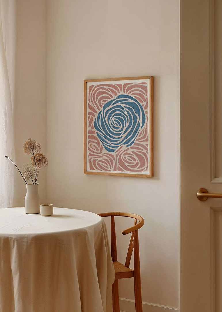A swirling symphony of blue and pink colors that create harmony.-12