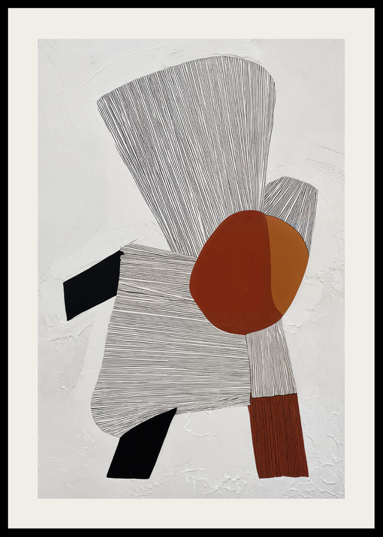 Las formas abstractas crean un equilibrio armonioso y atraen al espectador.-12