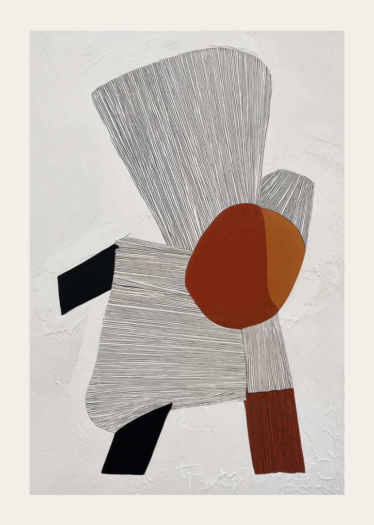 Las formas abstractas crean un equilibrio armonioso y atraen al espectador.-12