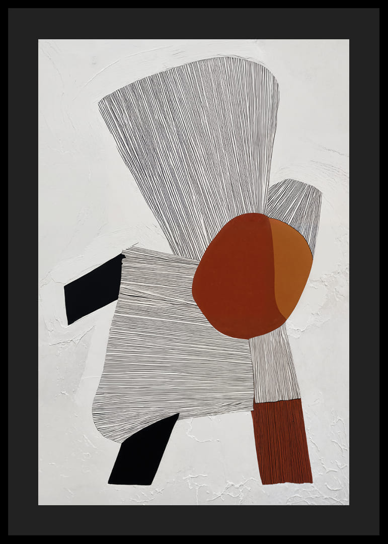 Las formas abstractas crean un equilibrio armonioso y atraen al espectador.-12