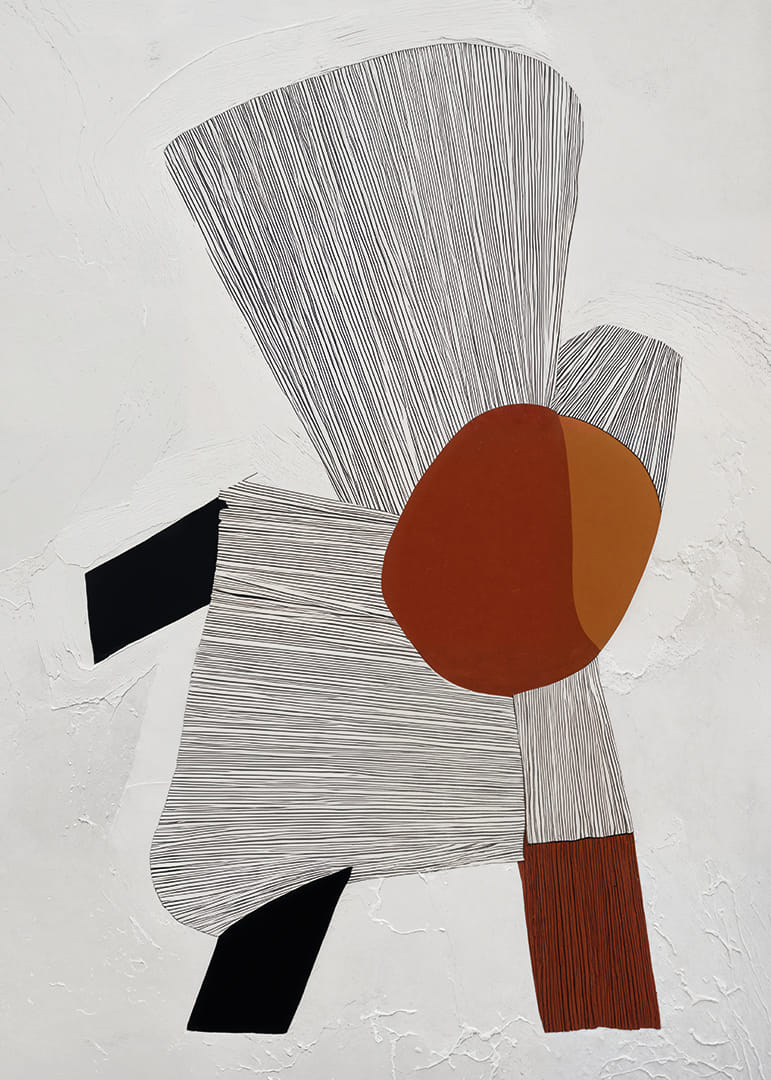 Abstraktné tvary vytvárajú harmonickú rovnováhu a priťahujú diváka.-12