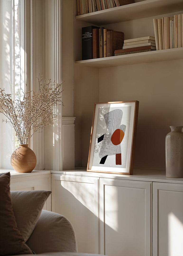Abstract shapes create a harmonious balance and attract the viewer.-12